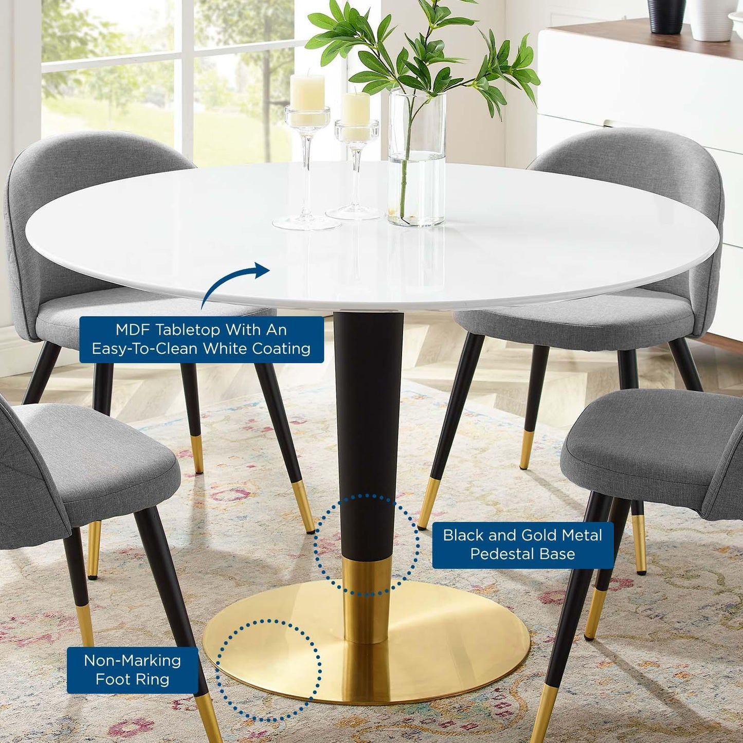 Modway Zinque 47" Dining Table FredCo