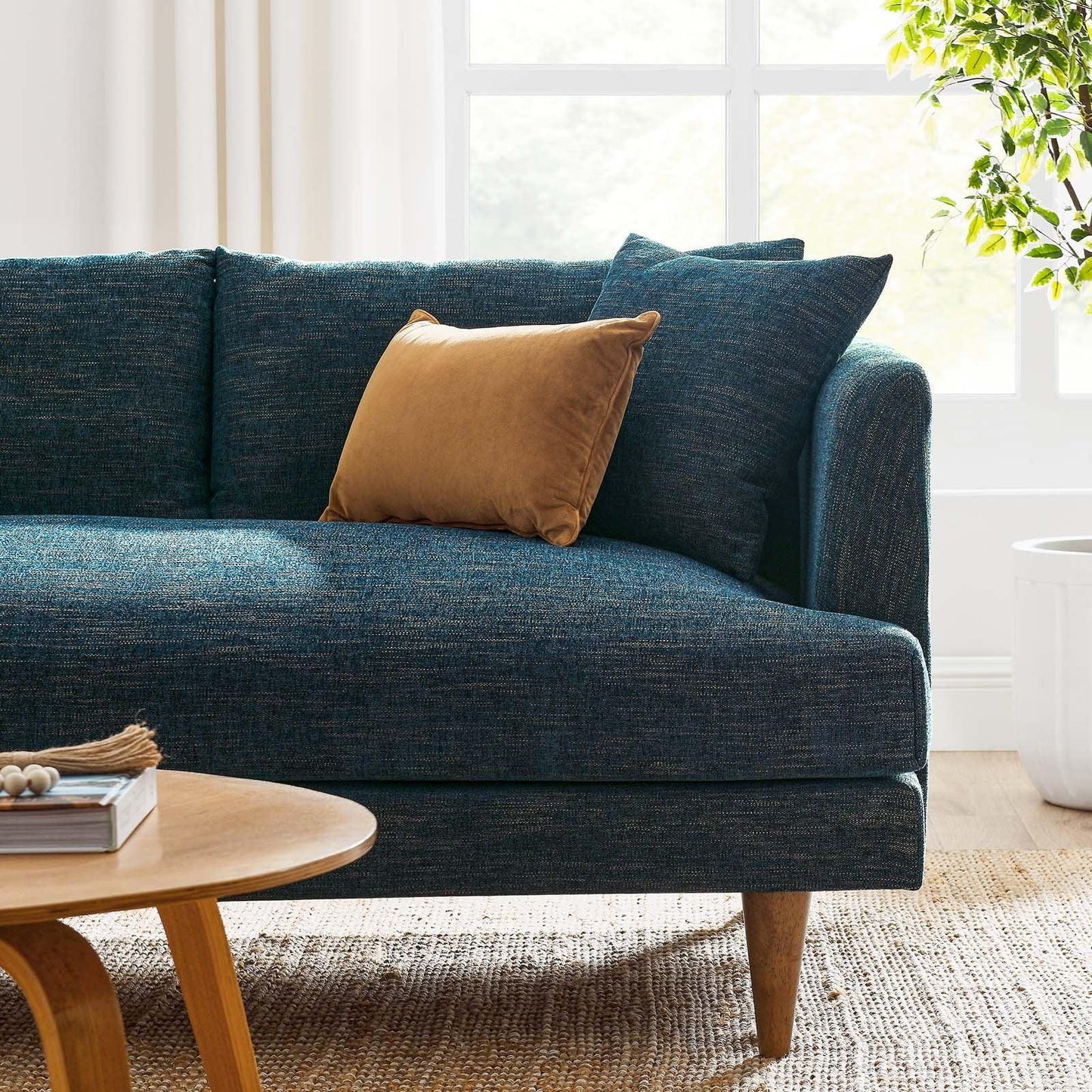 Modway Zoya Left-Facing Down Filled Overstuffed Sectional Sofa FredCo