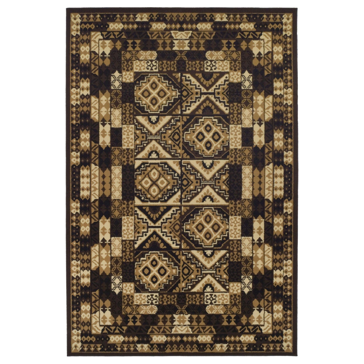 Mosiac Contemporary Tribal Geometric Rug FredCo