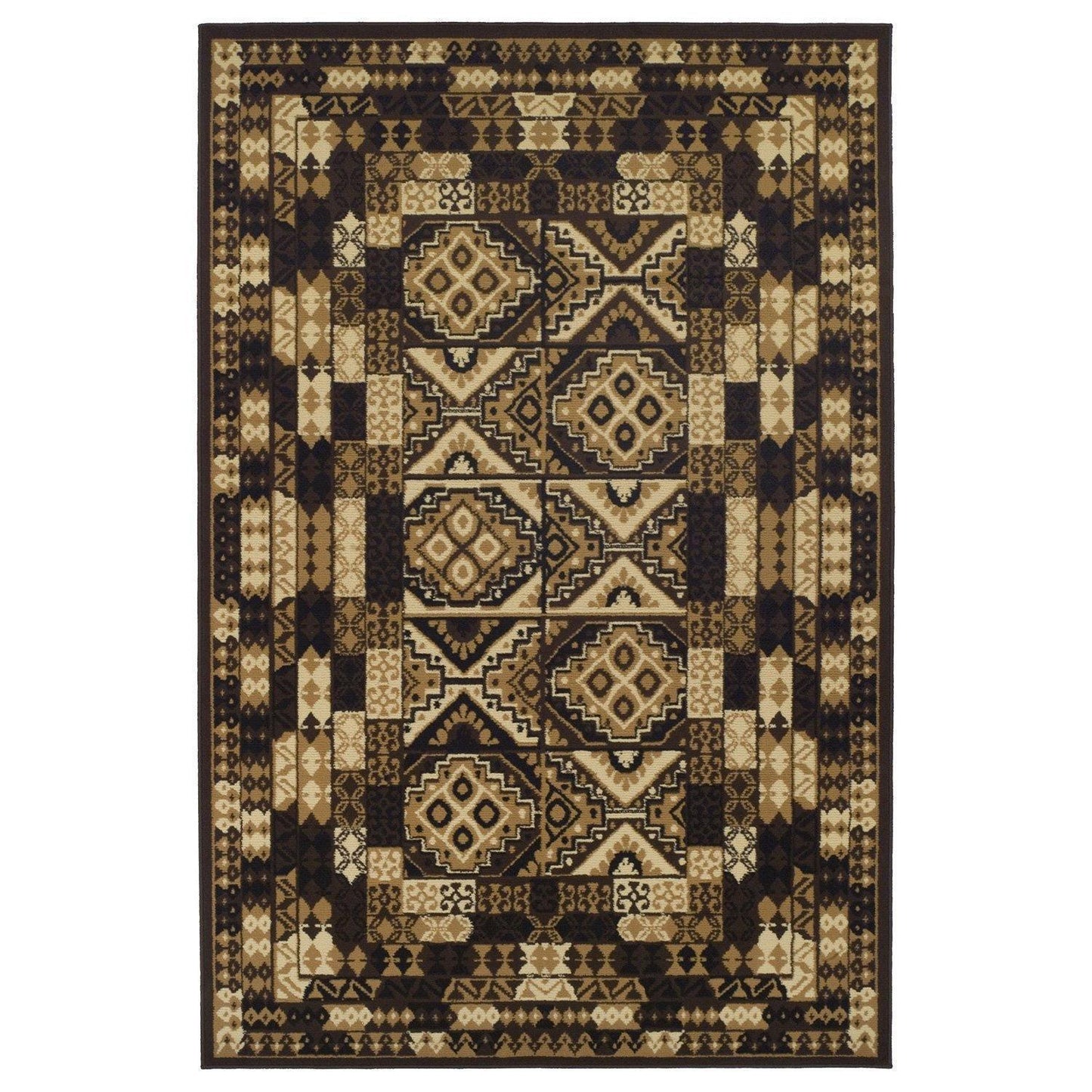 Mosiac Contemporary Tribal Geometric Rug FredCo