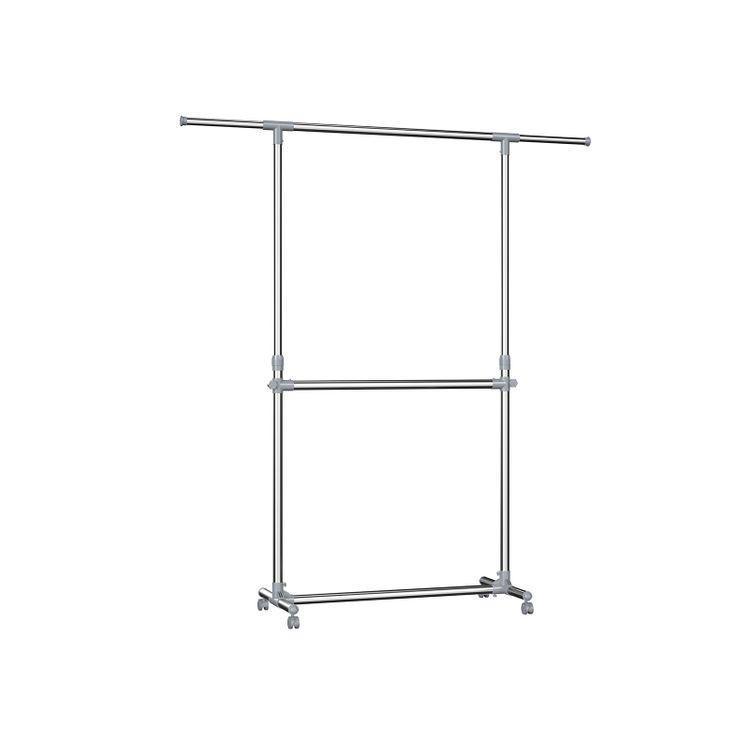 Movable Steel Clothes Rack 65" FredCo