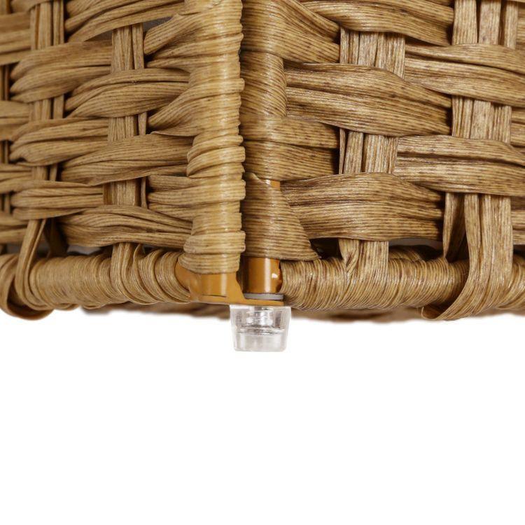 Natural Handwoven Double Laundry Hamper FredCo