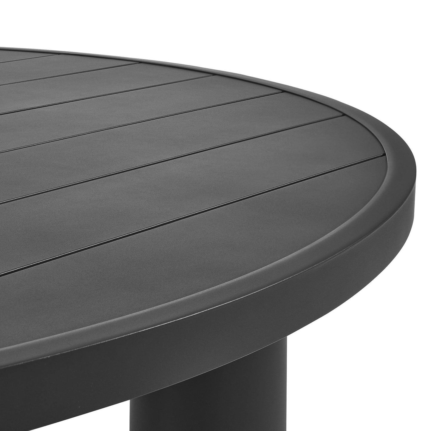 Nautica Outdoor Patio 60" Round Aluminum Dining Table by Modway FredCo