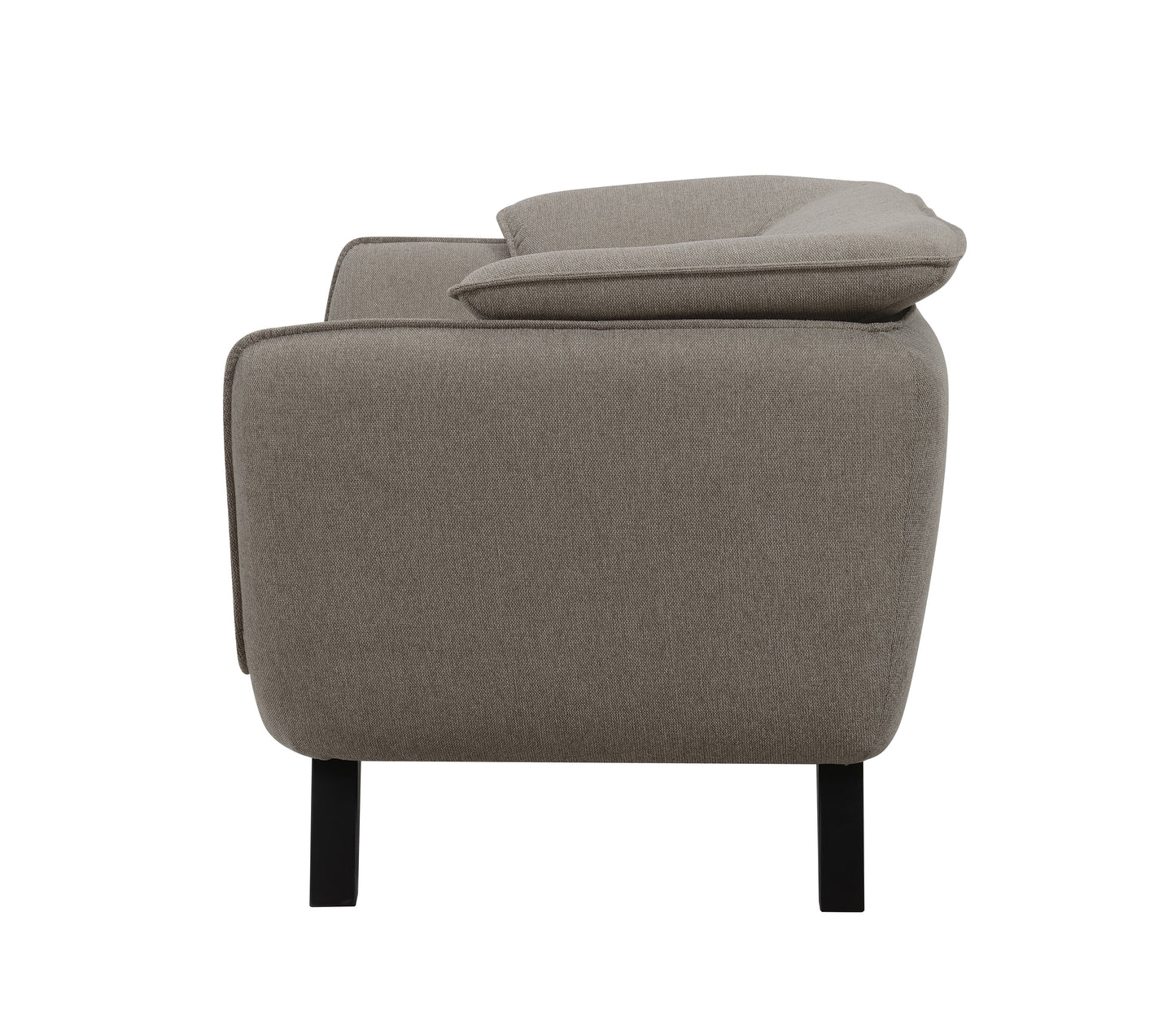 Nayeli Brown Linen Sofa FredCo