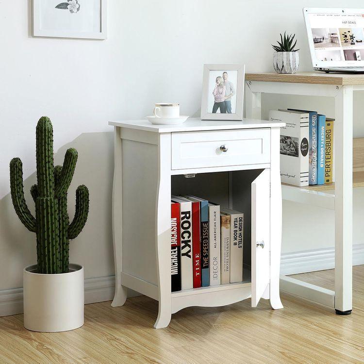 Nightstand with Storage Cabinet FredCo