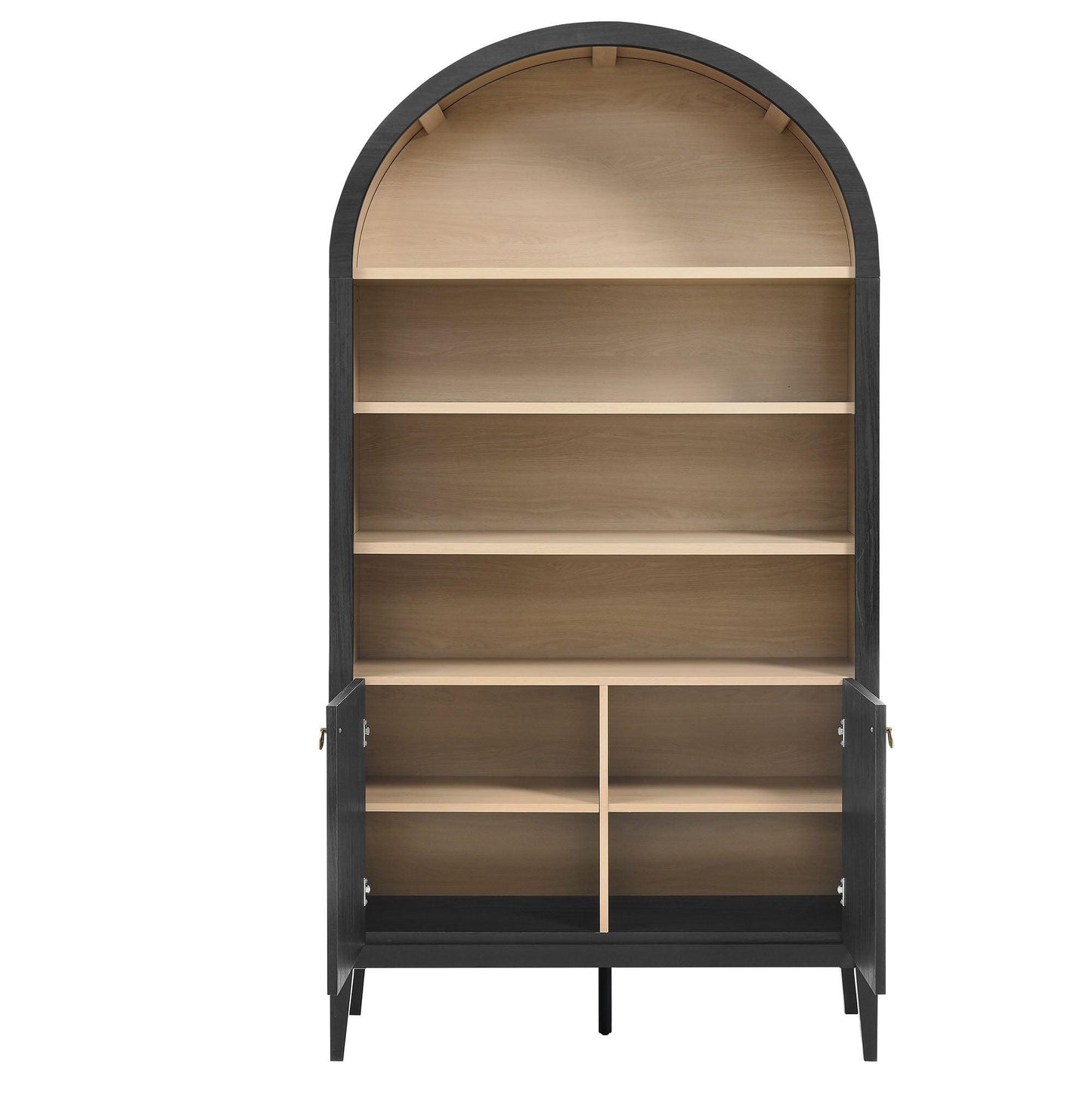 Nolan 74" Tall Wide Arched Storage Display Cabinet Bookshelf by Modway EEI-7169 FredCo