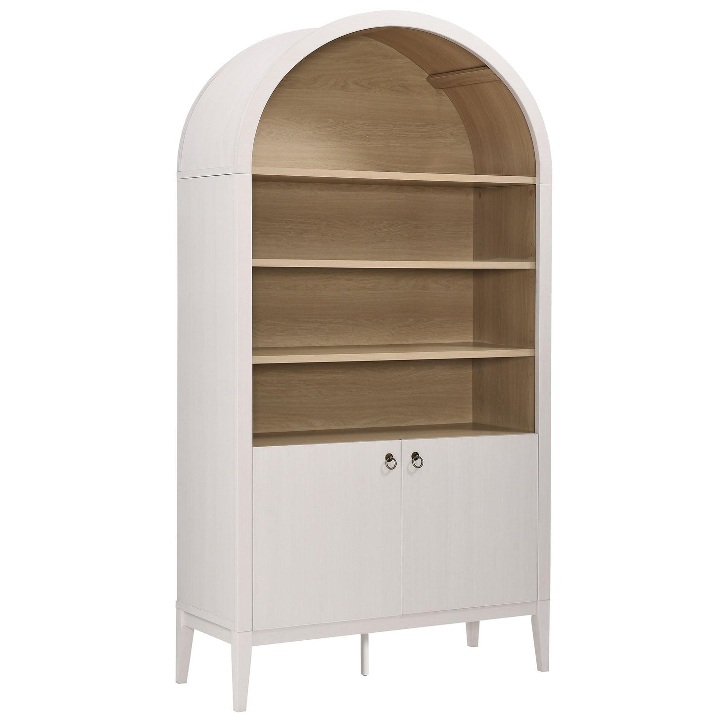 Nolan 74" Tall Wide Arched Storage Display Cabinet Bookshelf by Modway EEI-7169 FredCo