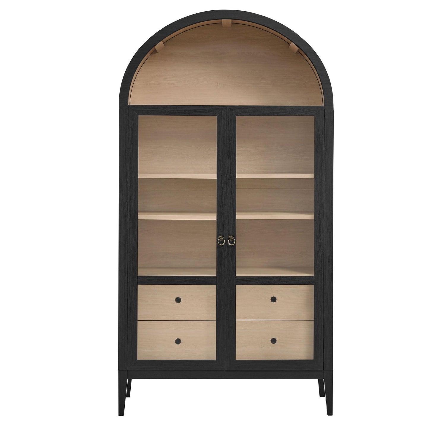Nolan 74" Tall Wide Arched Storage Display Cabinet by Modway EEI-7168 FredCo