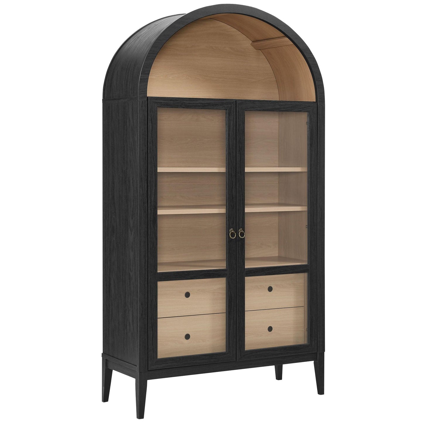 Nolan 74" Tall Wide Arched Storage Display Cabinet by Modway EEI-7168 FredCo