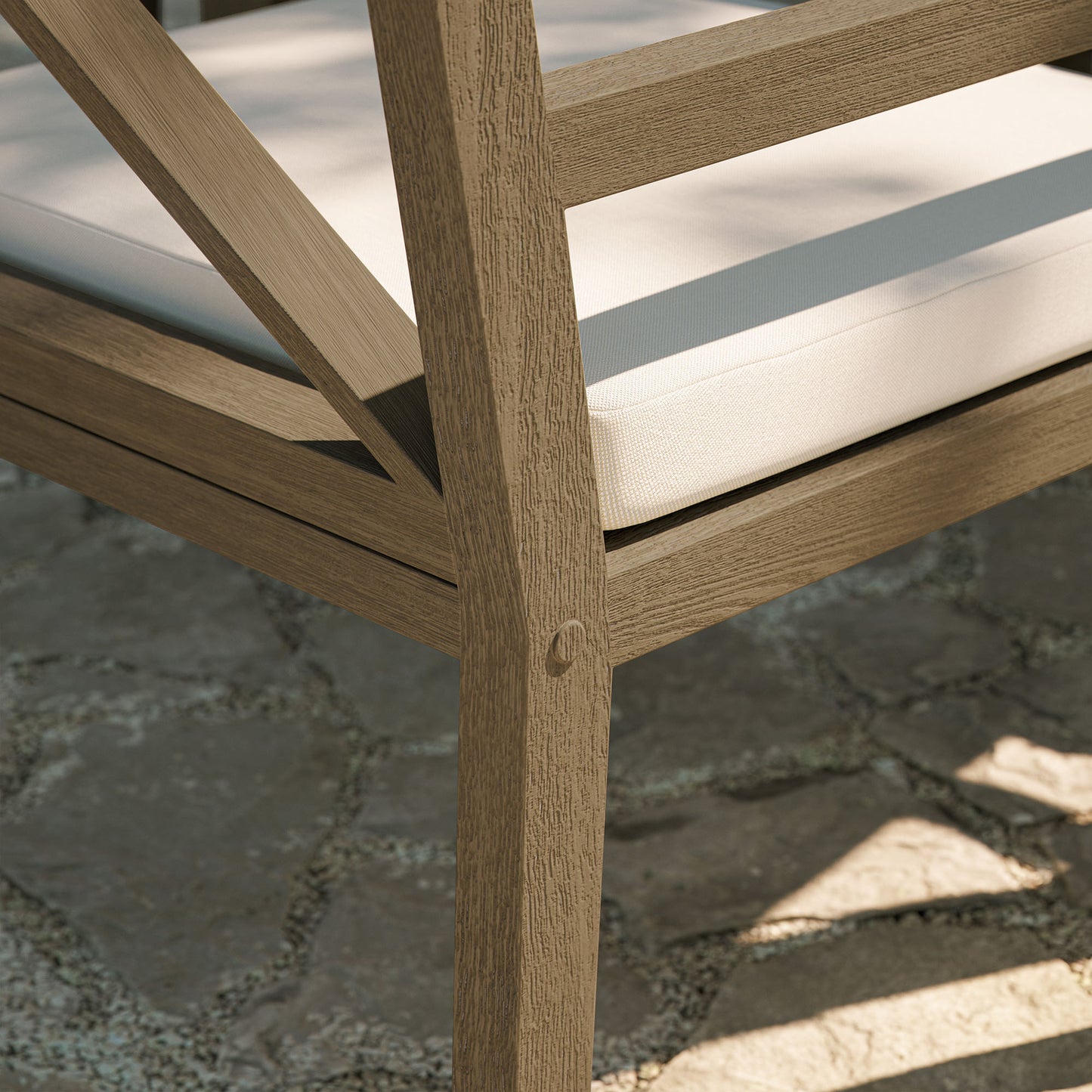 Northlake Outdoor Patio Teak Dining Armchair by Modway EEI-7253 FredCo