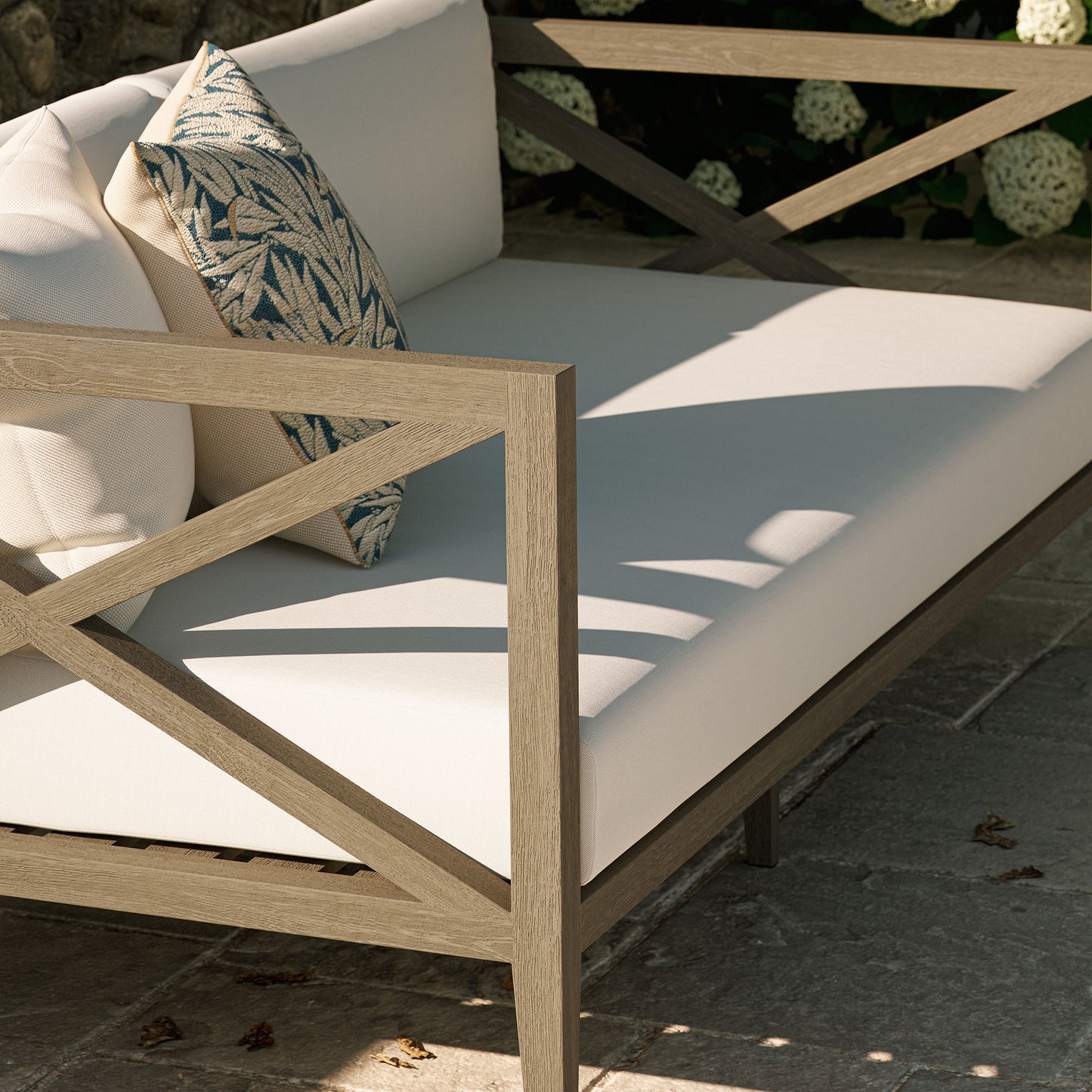 Northlake Outdoor Patio Teak Loveseat by Modway EEI-7254 FredCo