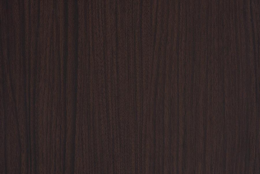 Norwood Modern Transitional Two-Tone Black and Espresso Brown Finished Wood 2-Drawer End Table FredCo