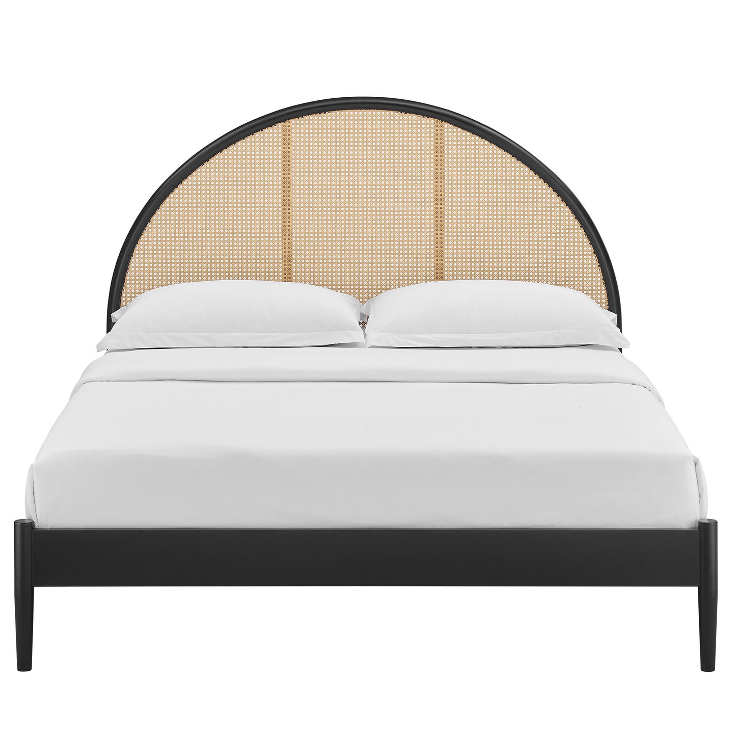 Odette Queen Arched Rattan Cane Platform Bed by Modway MOD-7214 FredCo