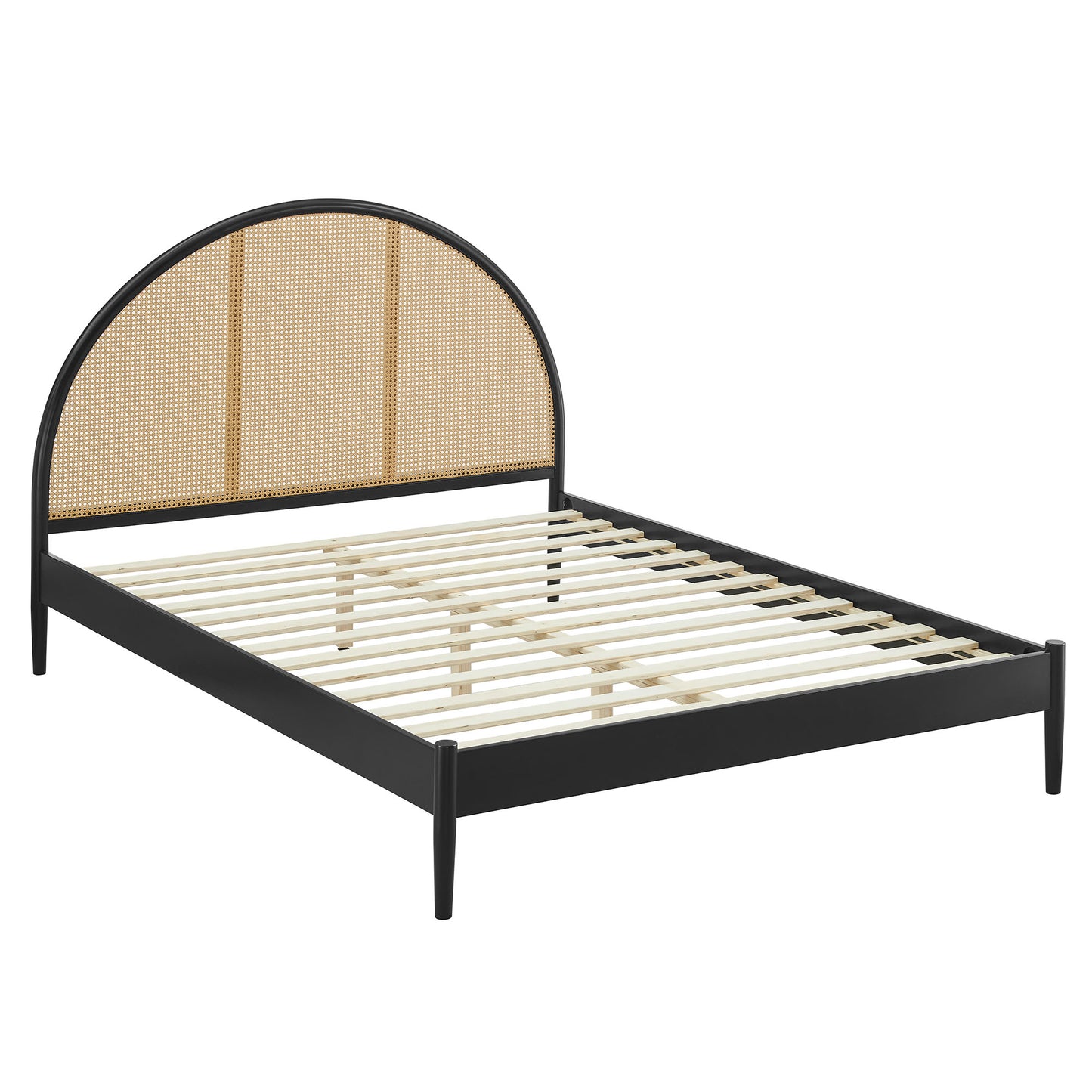 Odette Queen Arched Rattan Cane Platform Bed by Modway MOD-7214 FredCo
