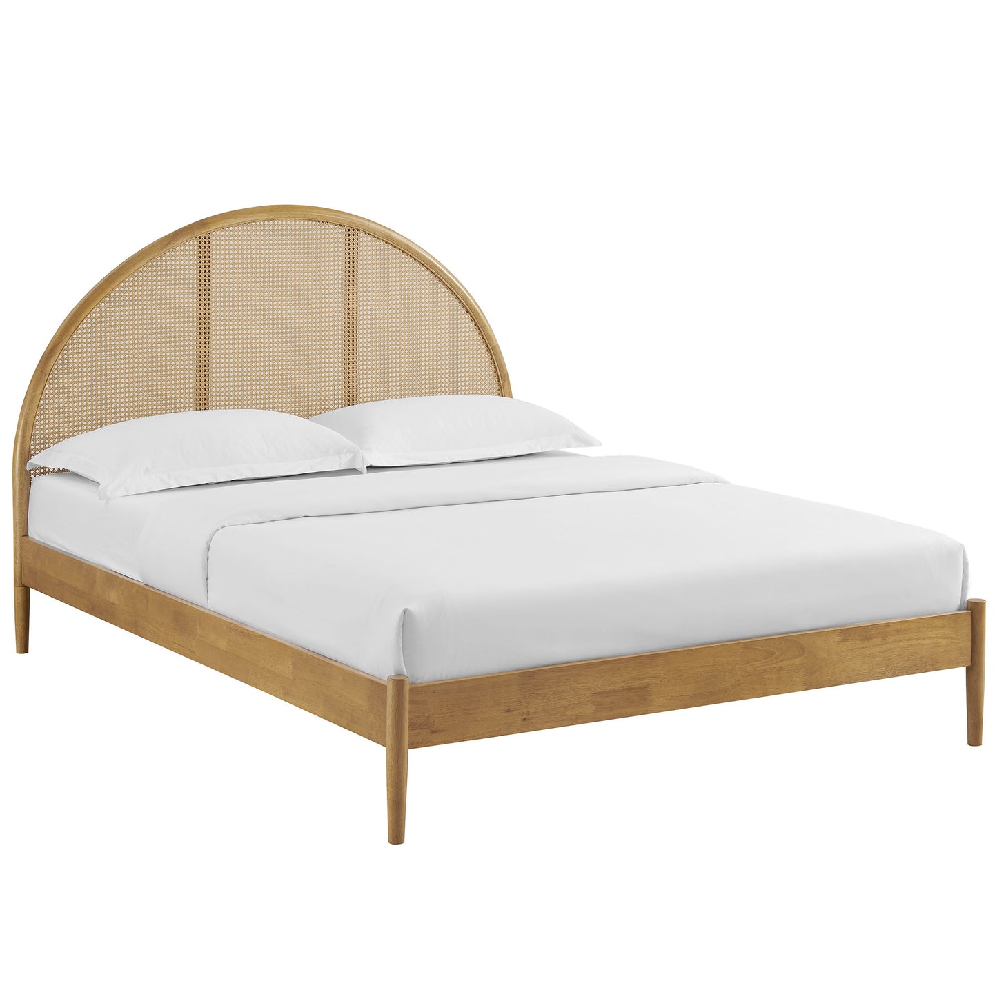 Odette Queen Arched Rattan Cane Platform Bed by Modway MOD-7214 FredCo