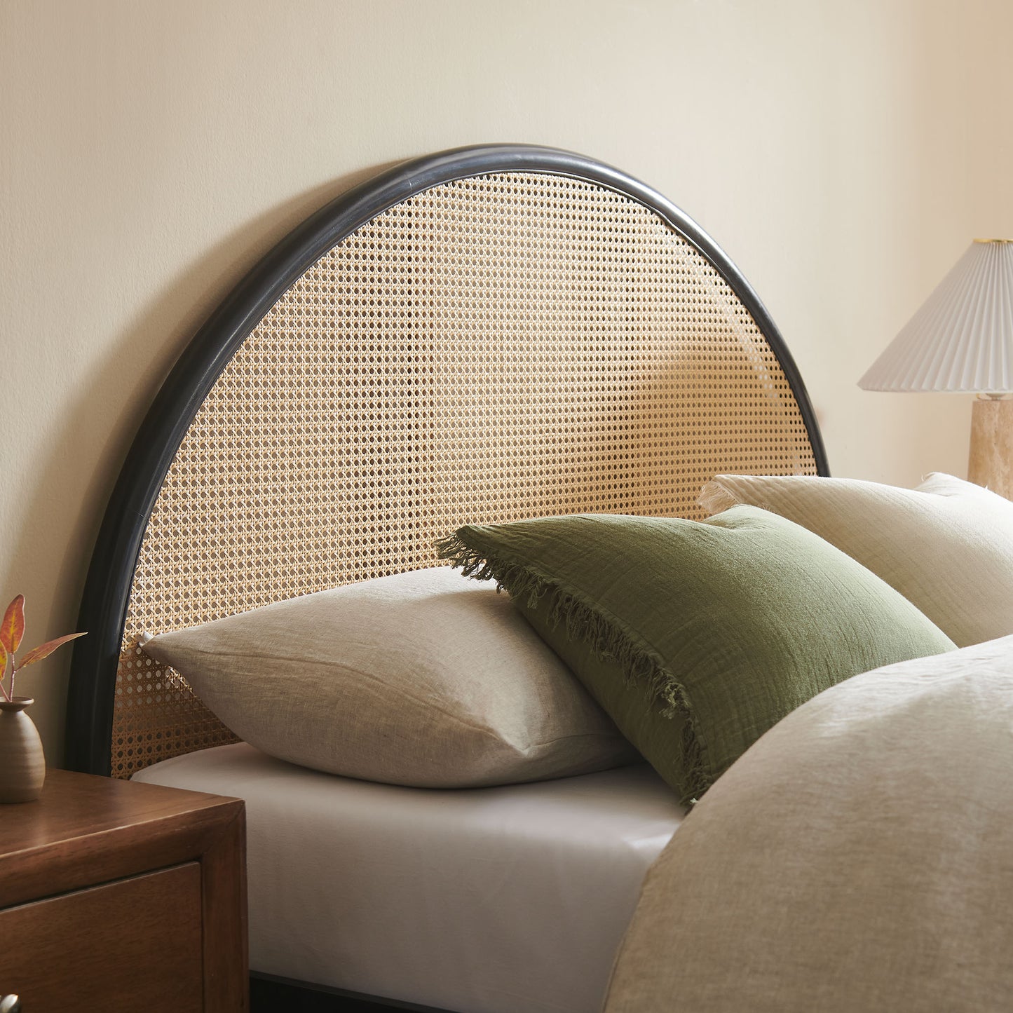 Odette Queen Arched Rattan Cane Platform Bed by Modway MOD-7214 FredCo