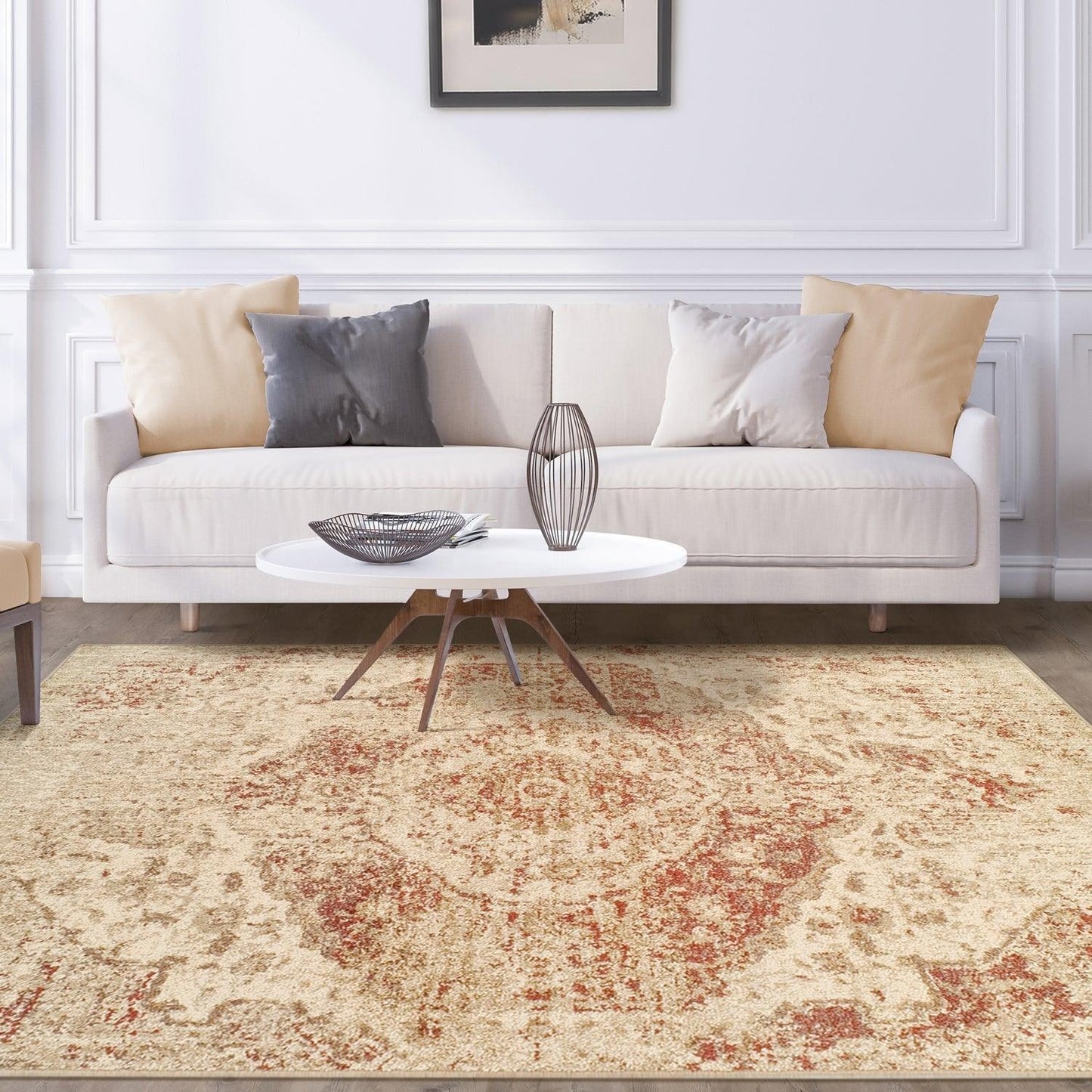 Ombre Oriental Vintage Medallion Rug FredCo