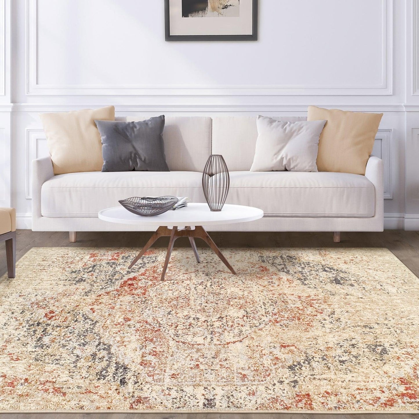 Ombre Oriental Vintage Medallion Rug FredCo