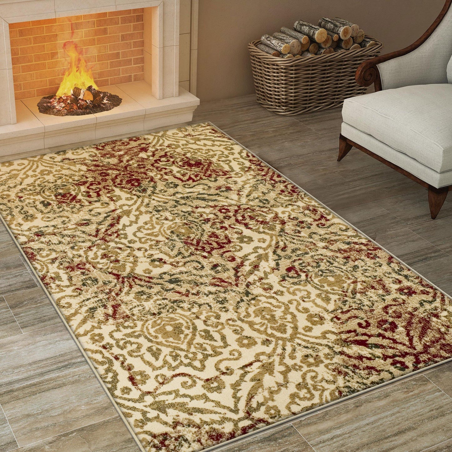 Ophelia Vintage Oriental Lattice Rug FredCo