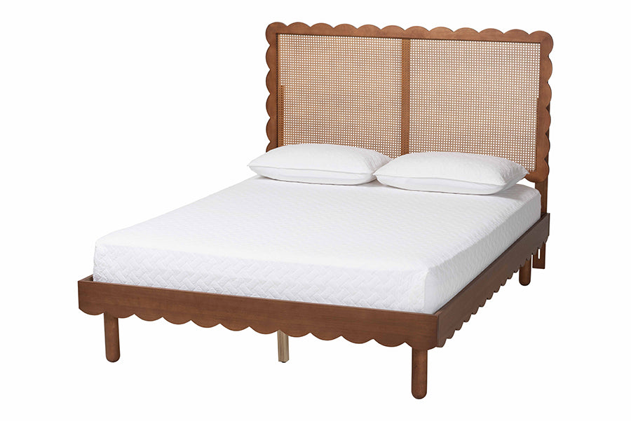 Orianthe Queen Scalloped Platform Bed FredCo