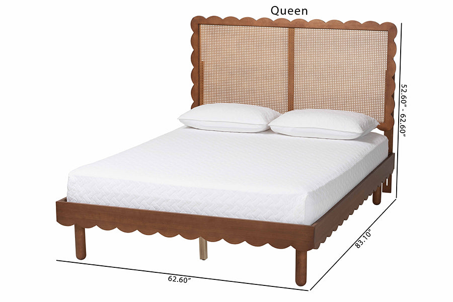 Orianthe Queen Scalloped Platform Bed FredCo