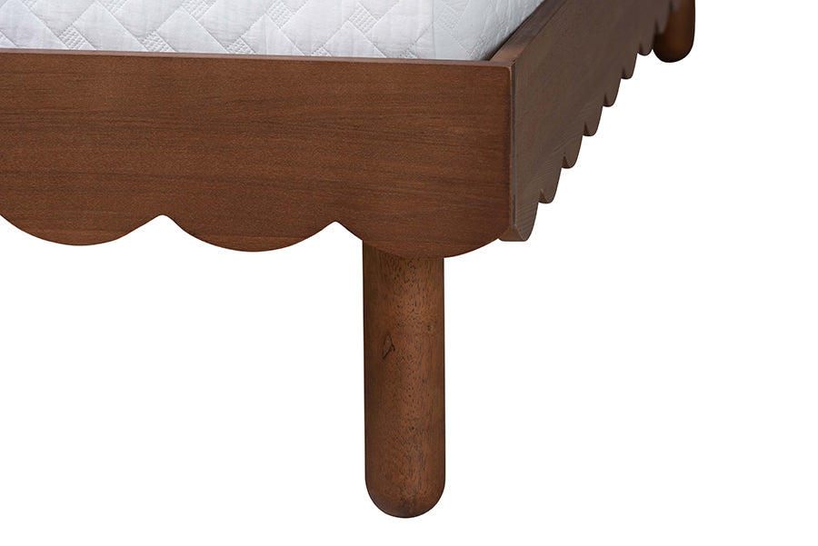 Orianthe Queen Scalloped Platform Bed FredCo
