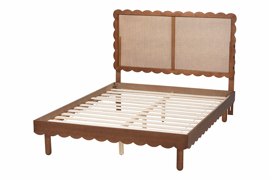Orianthe Queen Scalloped Platform Bed FredCo