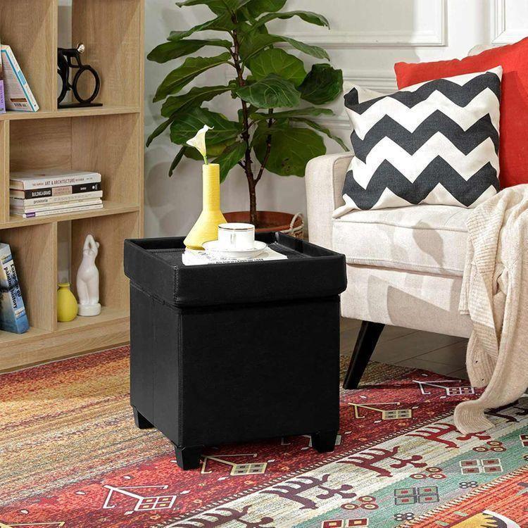 Padded Folding Storage Ottoman FredCo