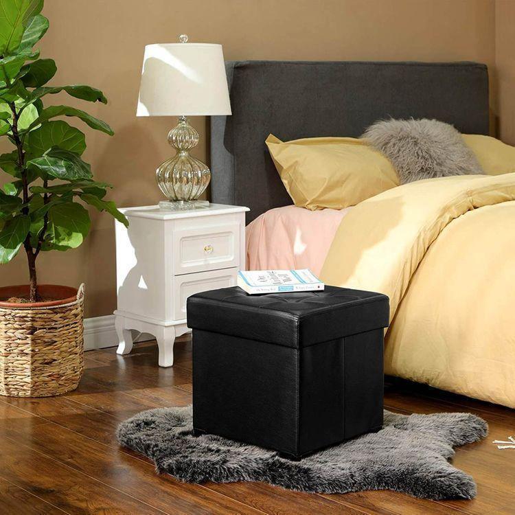 Padded Folding Storage Ottoman FredCo