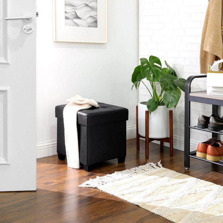 Padded Folding Storage Ottoman FredCo