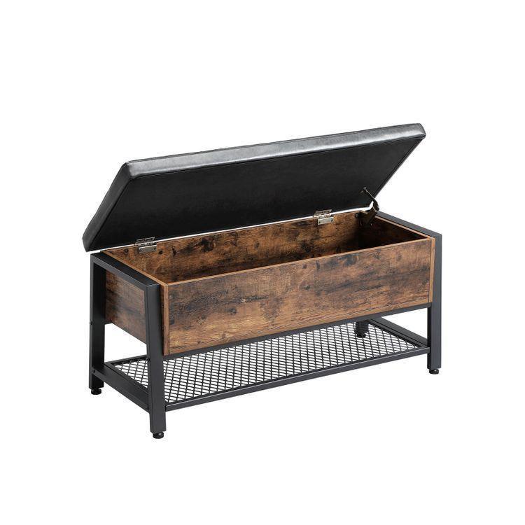 Padded Seat Storage Bench FredCo