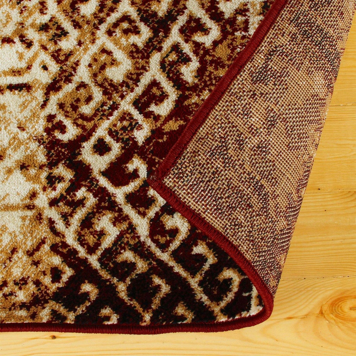 Parquet Contemporary Tribal Patchwork Distressed Rug FredCo