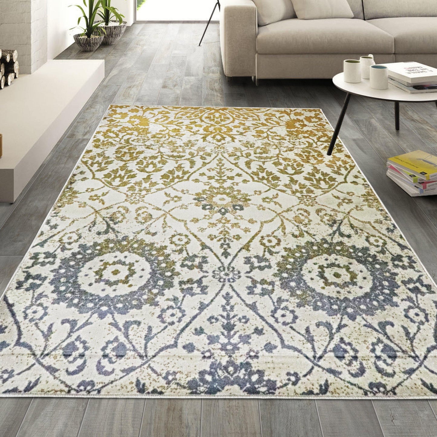 Pendleton Oriental Modern Floral Damask Rug FredCo