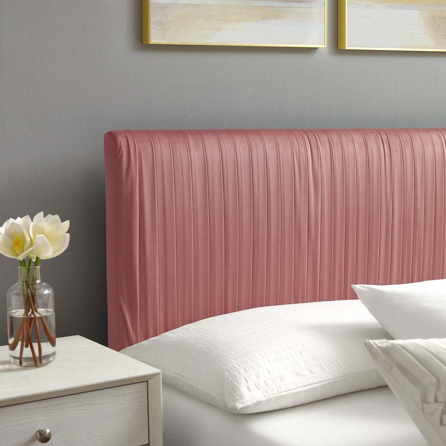 Peyton Performance Velvet Twin Platform Bed, MOD-6865 FredCo