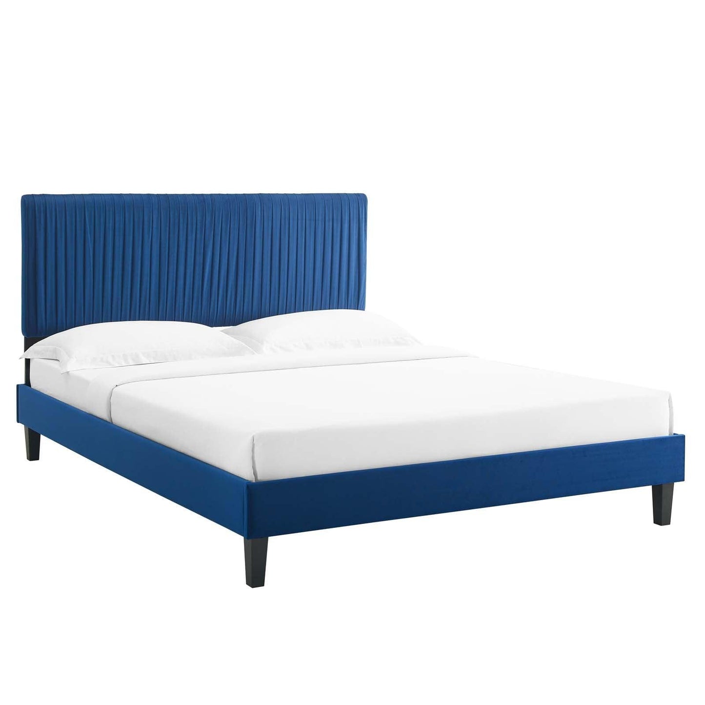 Peyton Performance Velvet Twin Platform Bed, MOD-6867 FredCo
