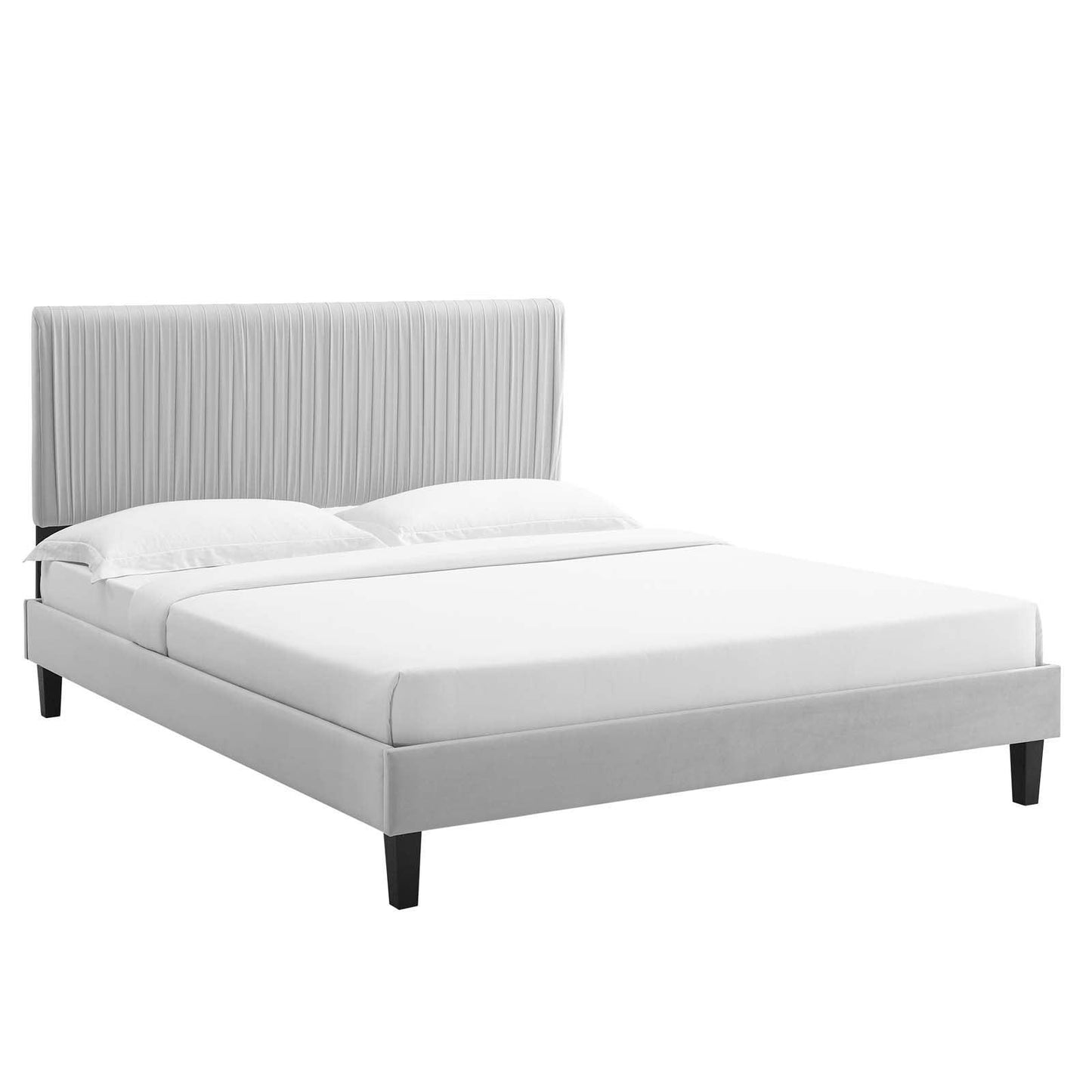Peyton Performance Velvet Twin Platform Bed, MOD-6867 FredCo