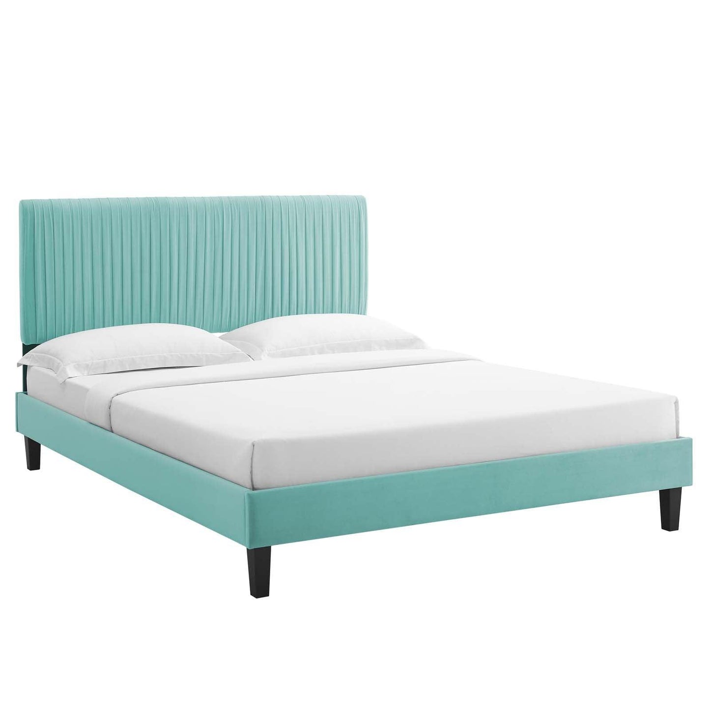 Peyton Performance Velvet Twin Platform Bed, MOD-6867 FredCo