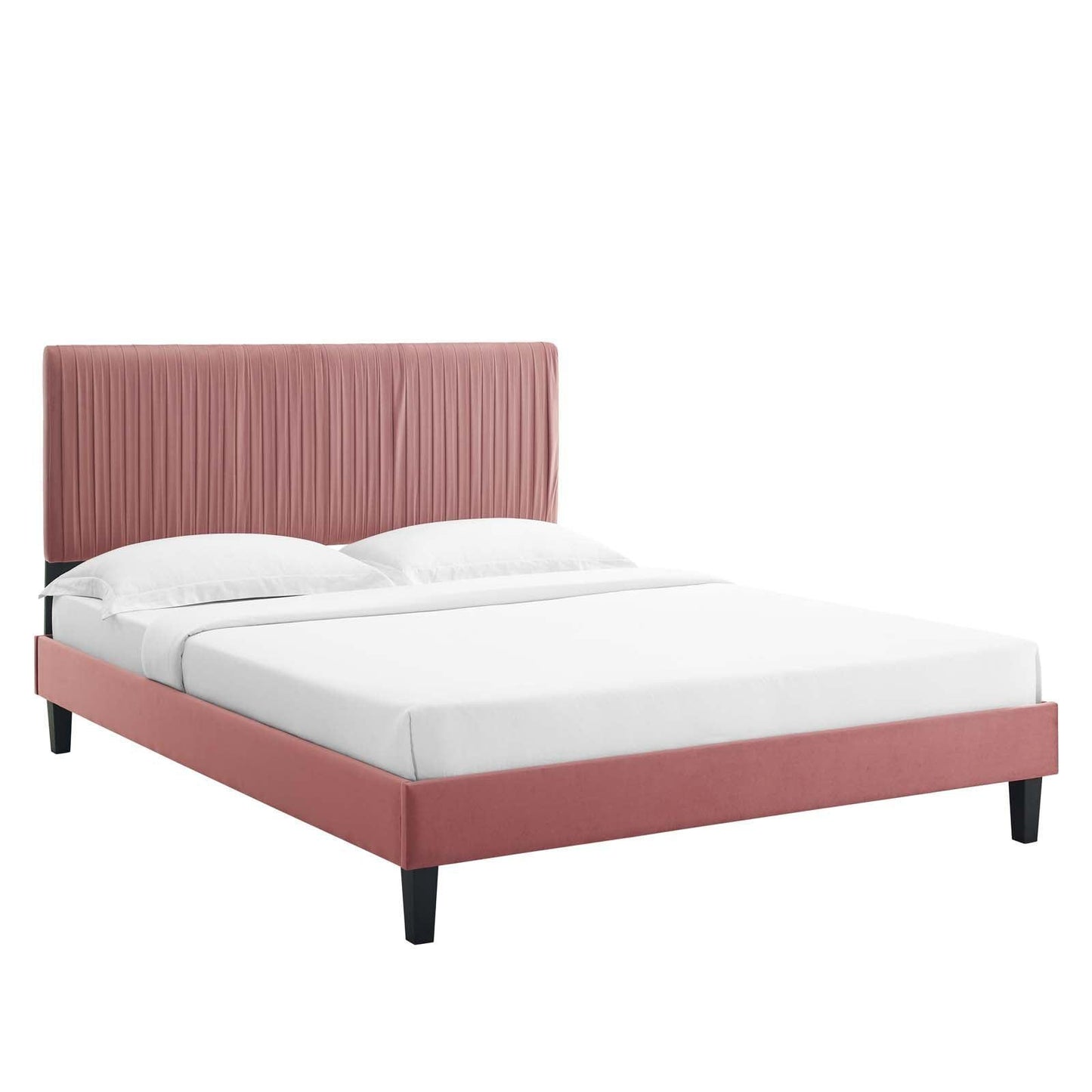 Peyton Performance Velvet Twin Platform Bed, MOD-6867 FredCo