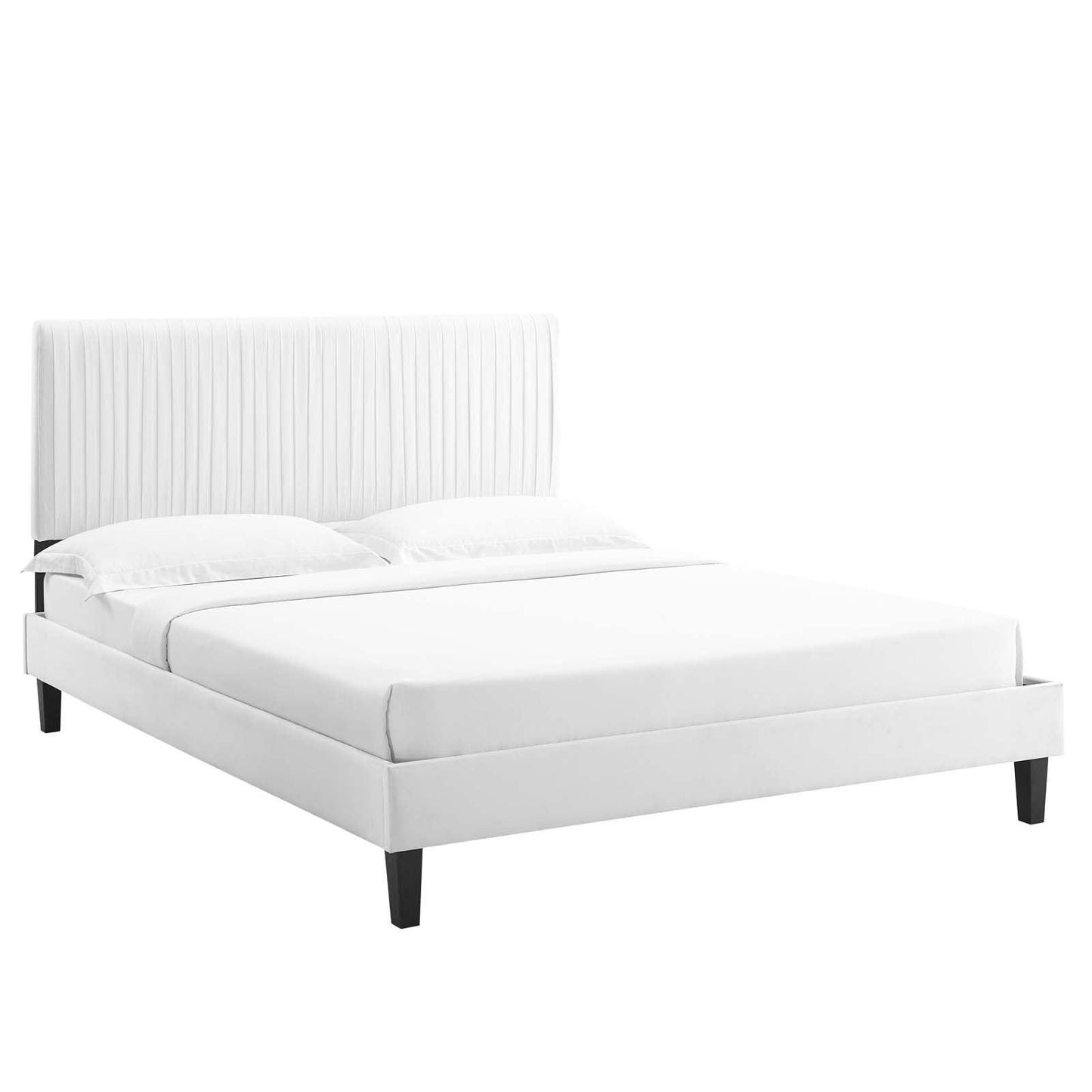 Peyton Performance Velvet Twin Platform Bed, MOD-6867 FredCo