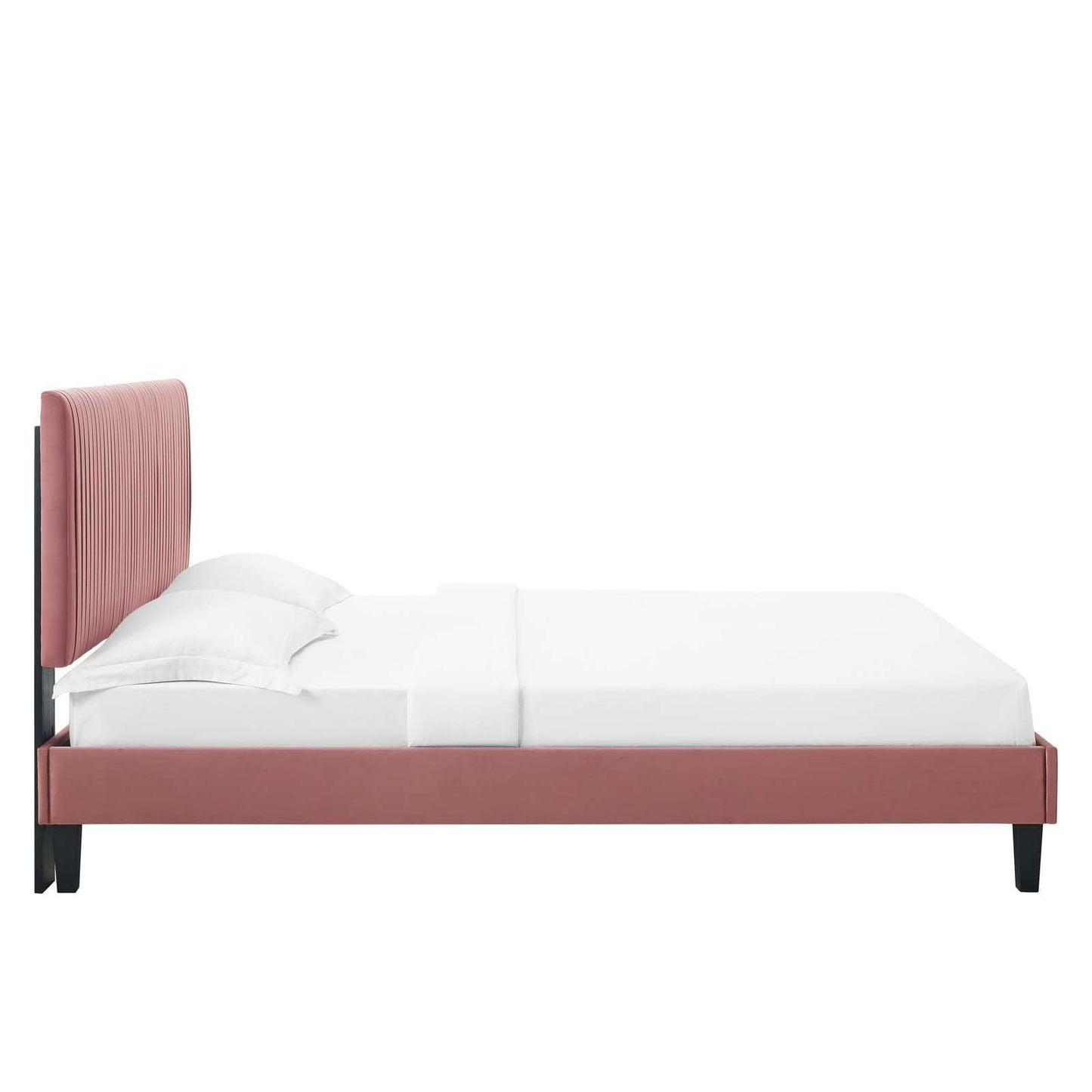 Peyton Performance Velvet Twin Platform Bed, MOD-6867 FredCo