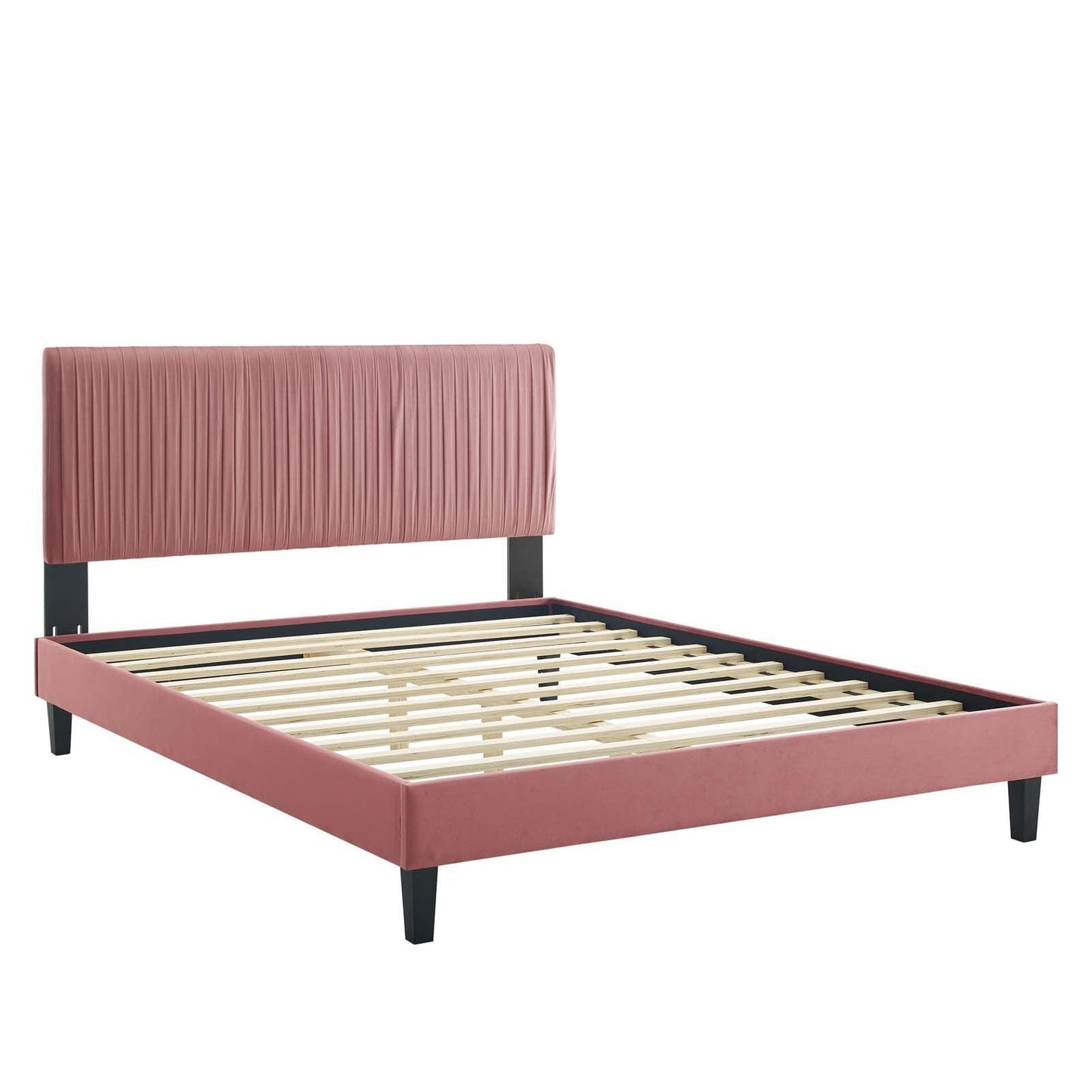 Peyton Performance Velvet Twin Platform Bed, MOD-6867 FredCo