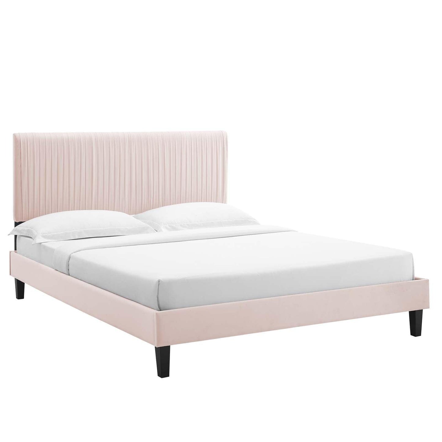 Peyton Performance Velvet Twin Platform Bed, MOD-6867 FredCo