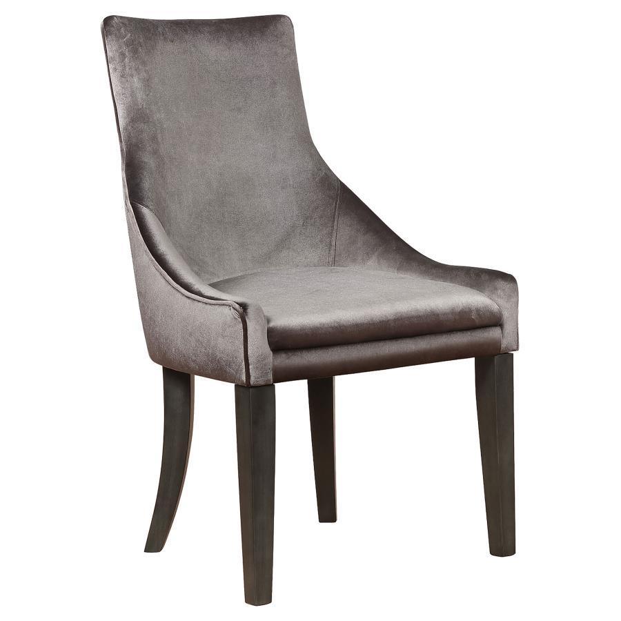 Phelps Rectangular Trestle Dining Set Antique Noir and Grey 121231-S5G Coaster FredCo