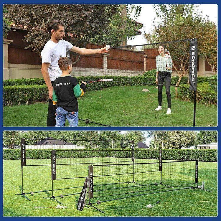 Portable Black Badminton Net FredCo