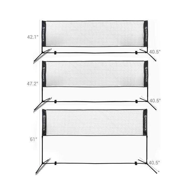 Portable Black Badminton Net FredCo