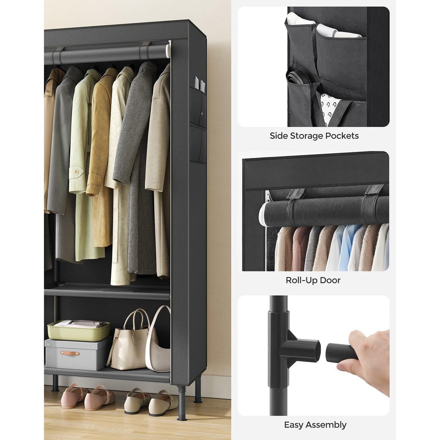 Portable Fabric Wardrobe Closet FredCo