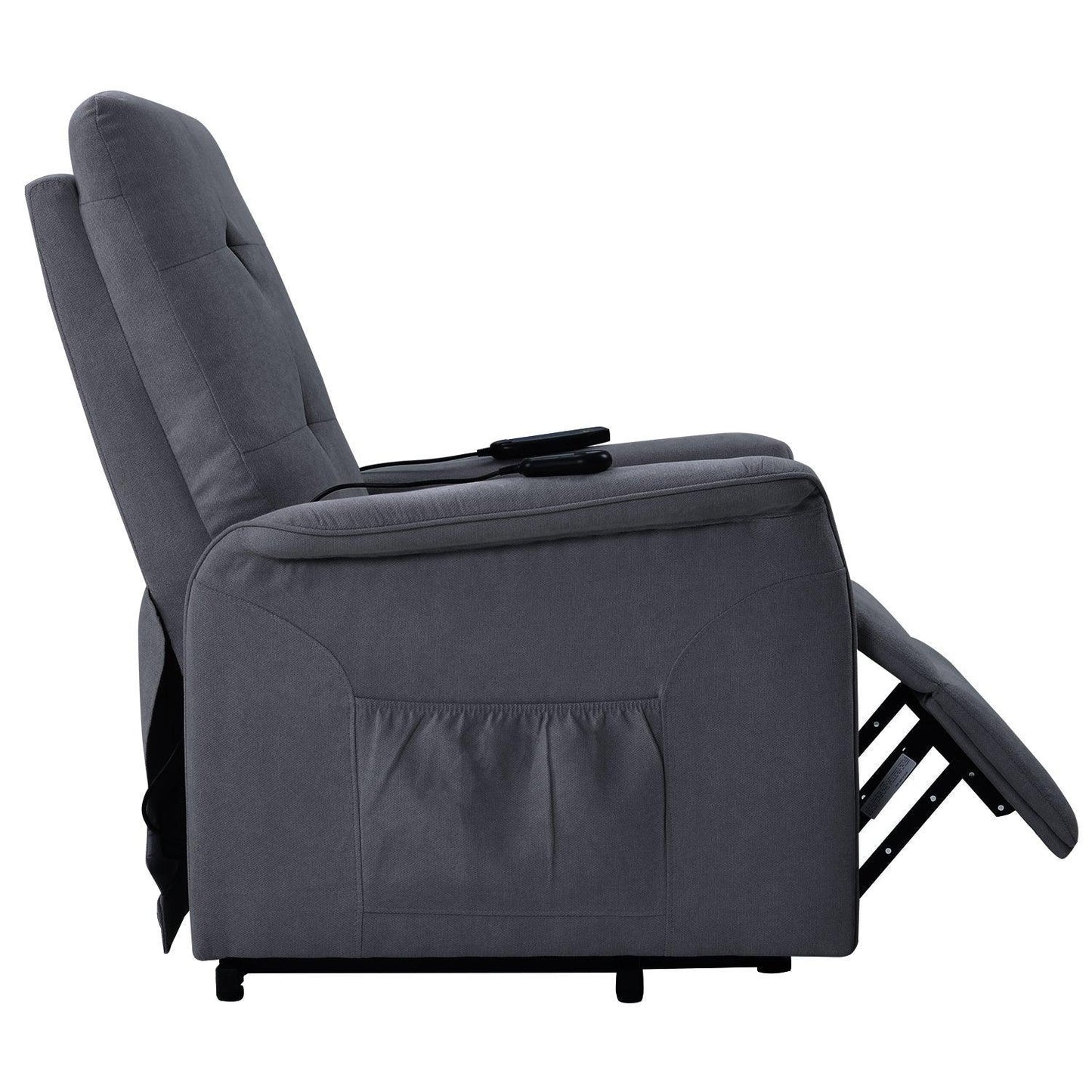 Power Lift Chair for the Adjustable Massage Function and Reclining Feature, Dark Grey FredCo
