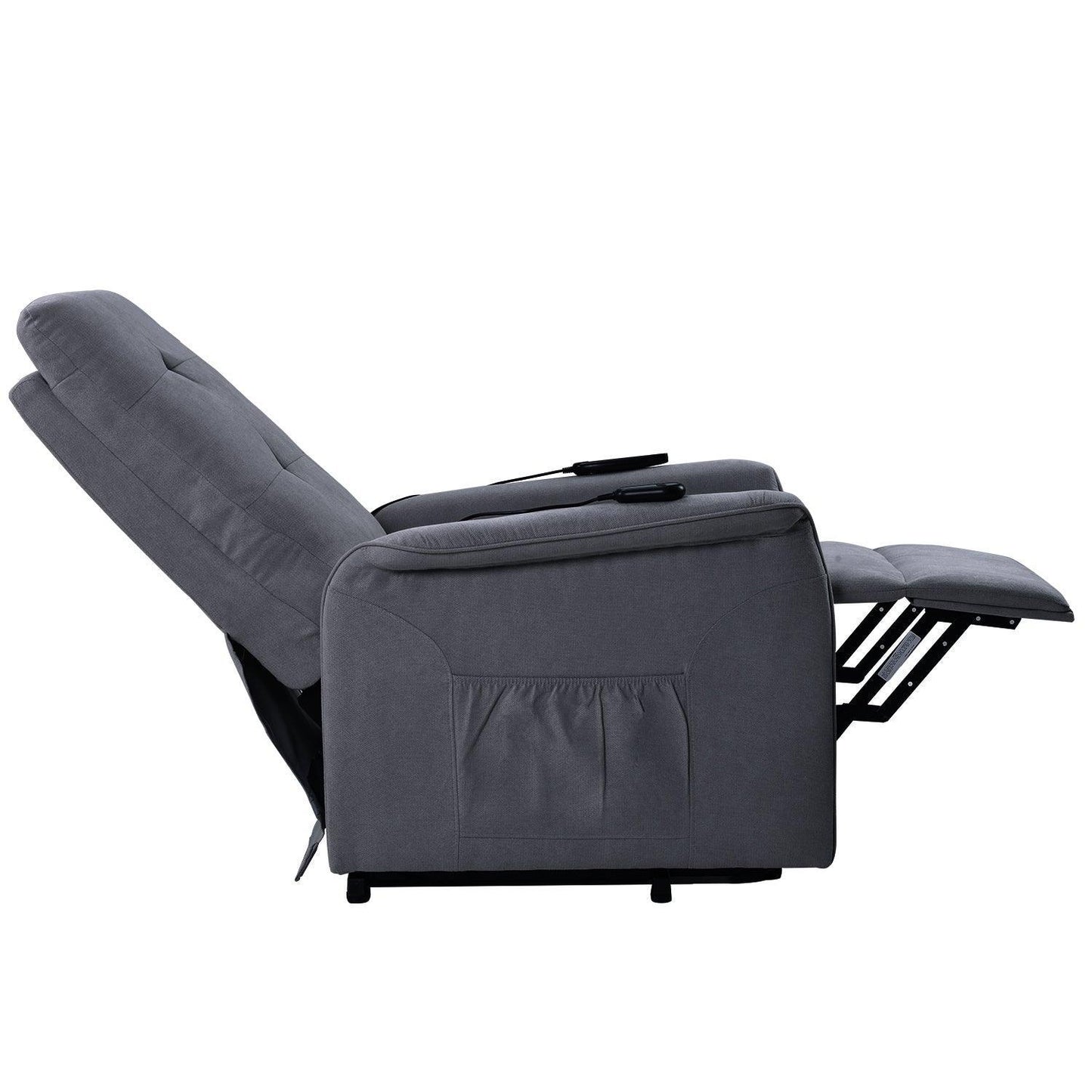 Power Lift Chair for the Adjustable Massage Function and Reclining Feature, Dark Grey FredCo