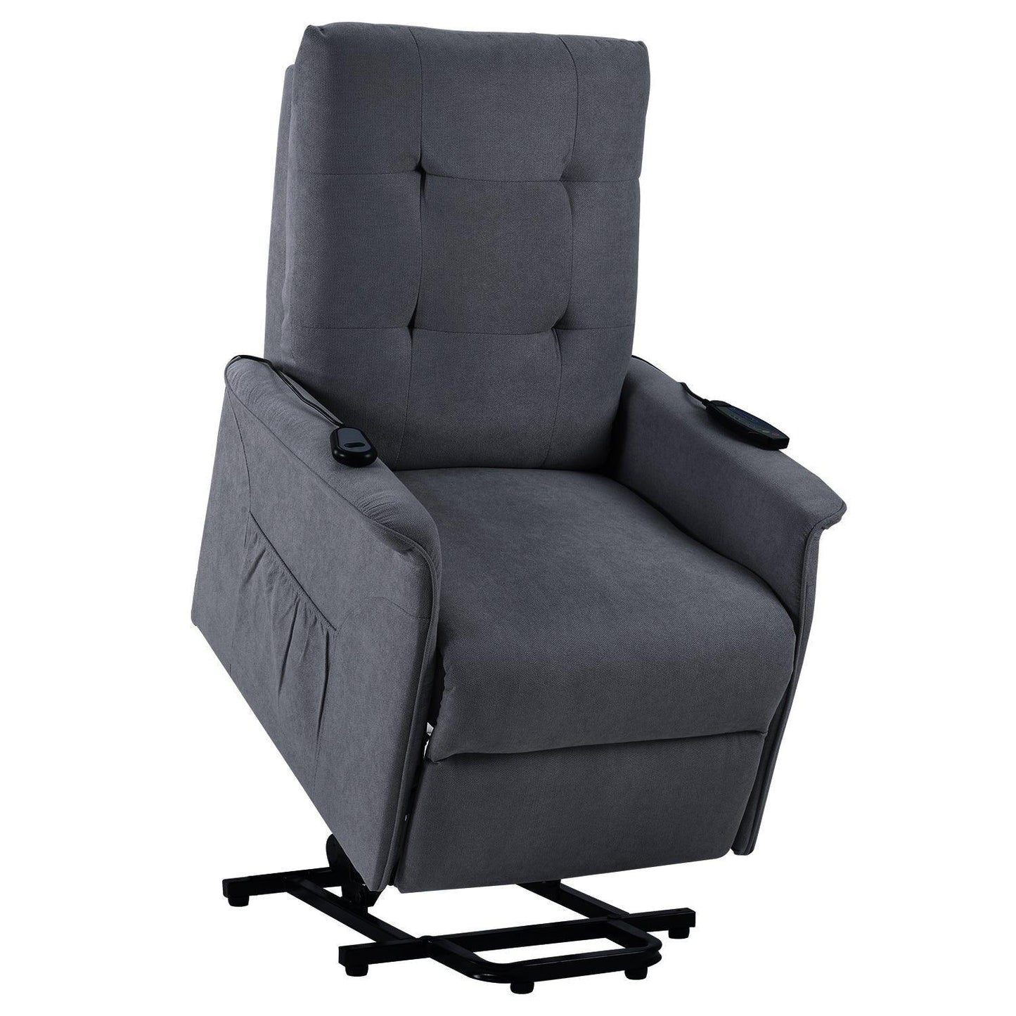 Power Lift Chair for the Adjustable Massage Function and Reclining Feature, Dark Grey FredCo