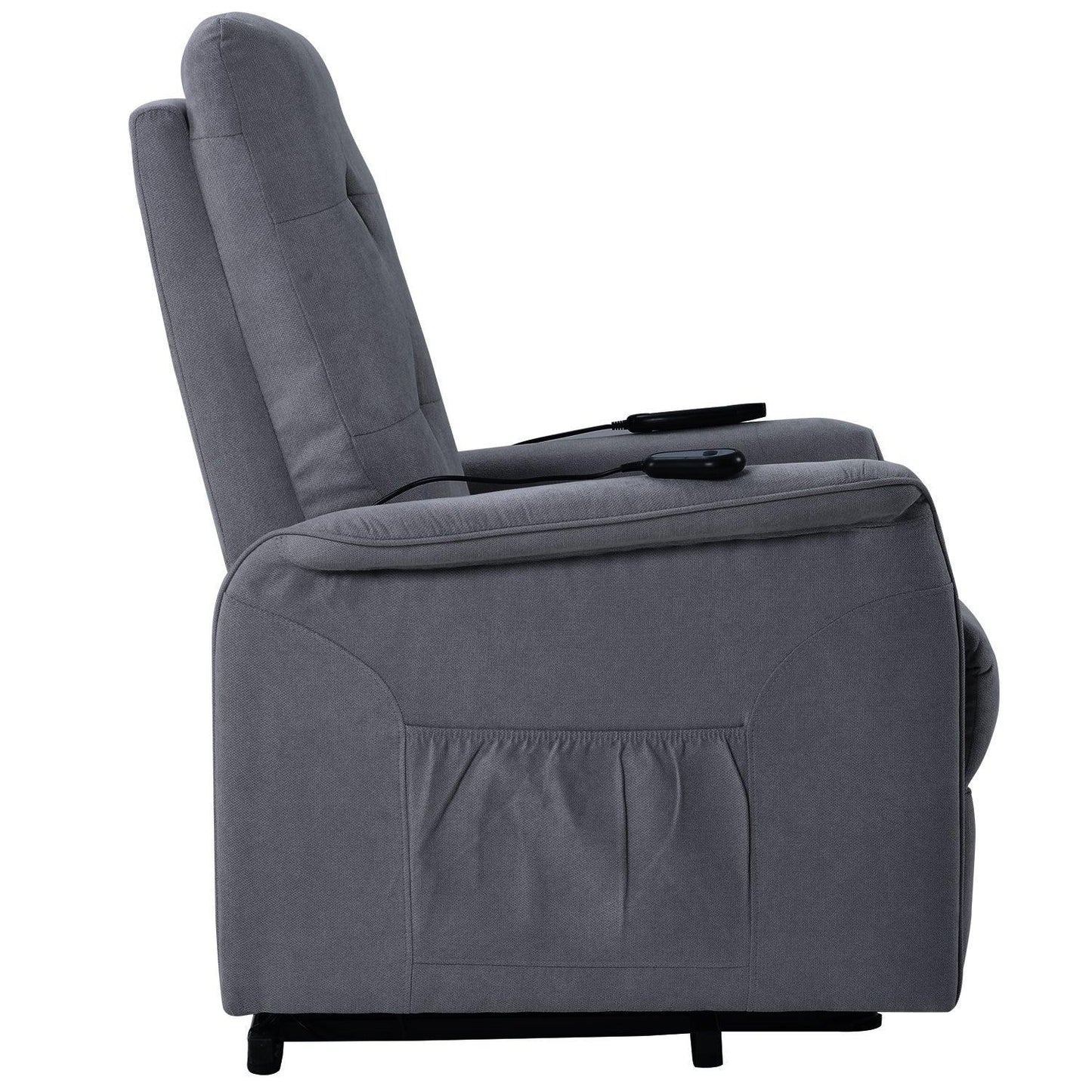 Power Lift Chair for the Adjustable Massage Function and Reclining Feature, Dark Grey FredCo